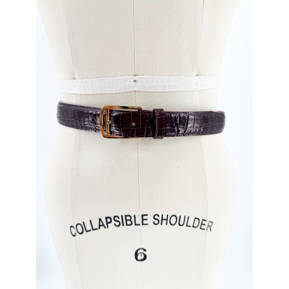 maison boinet belts REPTILE WOMEN 93507 G BROWN 75/30 - Picture 9 of 9